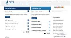 Desktop Screenshot of centrodeherniadoparana.com.br