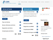 Tablet Screenshot of centrodeherniadoparana.com.br